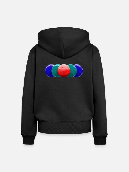 Ballspiel - Frauen Premium Bio Zip Hoodie - Schwarz