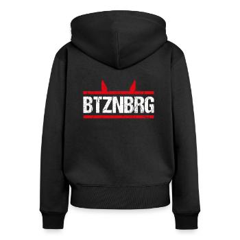 Kaiserslautern Betzenberg - Frauen Premium Bio Zip Hoodie - Schwarz - Hinten - Julia (174cm)