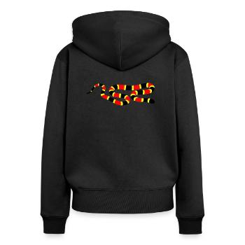 Snake - Women's Premium Organic Zip Hoodie - black - Back - Julia (174cm)