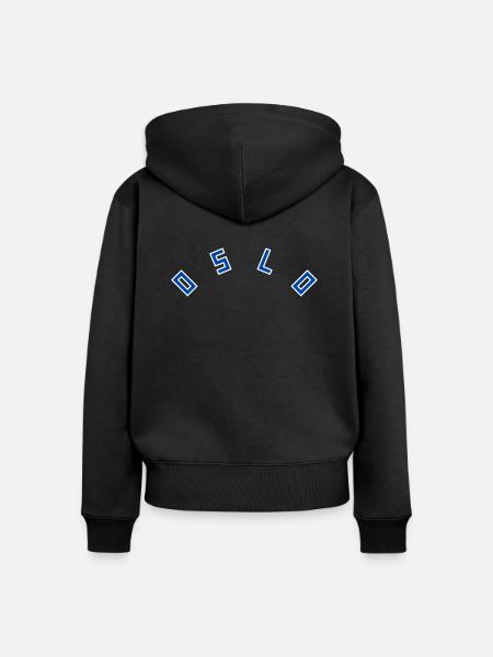 Oslo - Frauen Premium Bio Zip Hoodie - Schwarz