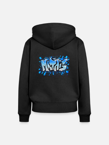 Mathis - Frauen Premium Bio Zip Hoodie - Schwarz