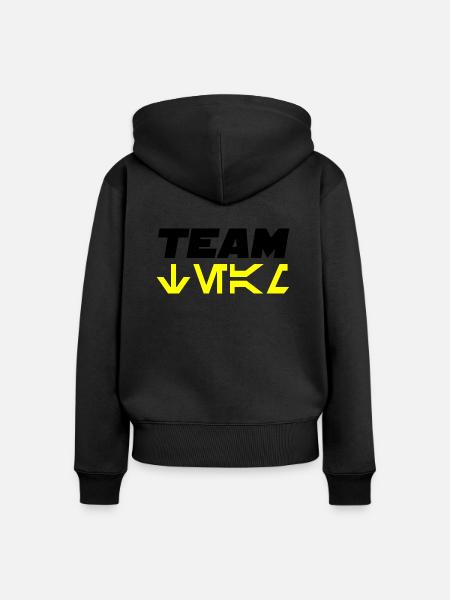 Team SW - Frauen Premium Bio Zip Hoodie - Schwarz