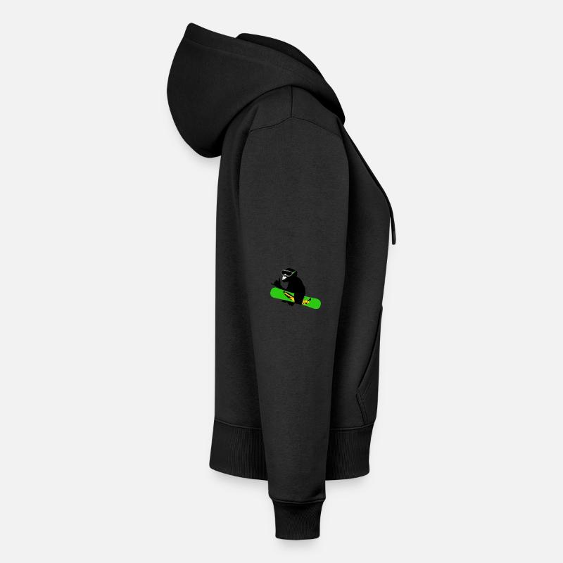 snowboard monkey Women's Premium Organic Zip Hoodie