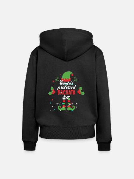 Weihnachtsgeschenk für Bachata-Tänzer Bachata - Frauen Premium Bio Zip Hoodie - Schwarz