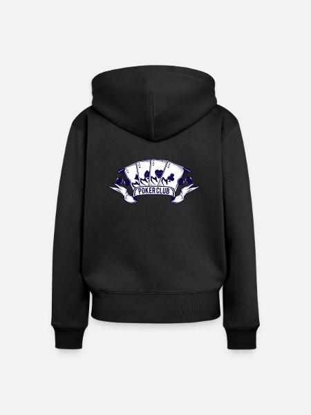 boardgame chess backgammon game night - Frauen Premium Bio Zip Hoodie - Schwarz