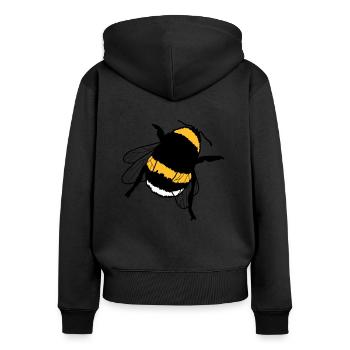 bumblebee - Women's Premium Organic Zip Hoodie - black - Back - Julia (174cm)