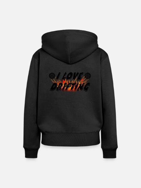 Auto - Frauen Premium Bio Zip Hoodie - Schwarz