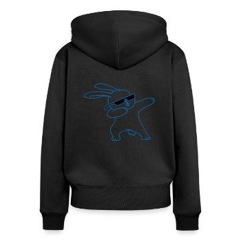 Easter Carnickel Gift Easter Spring - Women's Premium Organic Zip Hoodie - black - Back - Julia (174cm)