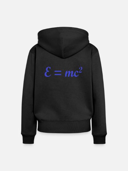 e ist gleich mc2 - Frauen Premium Bio Zip Hoodie - Schwarz