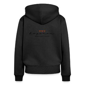 Boysmom - Keep them alive // Mom of Boys - Women's Premium Organic Zip Hoodie - black - Back - Julia (174cm)