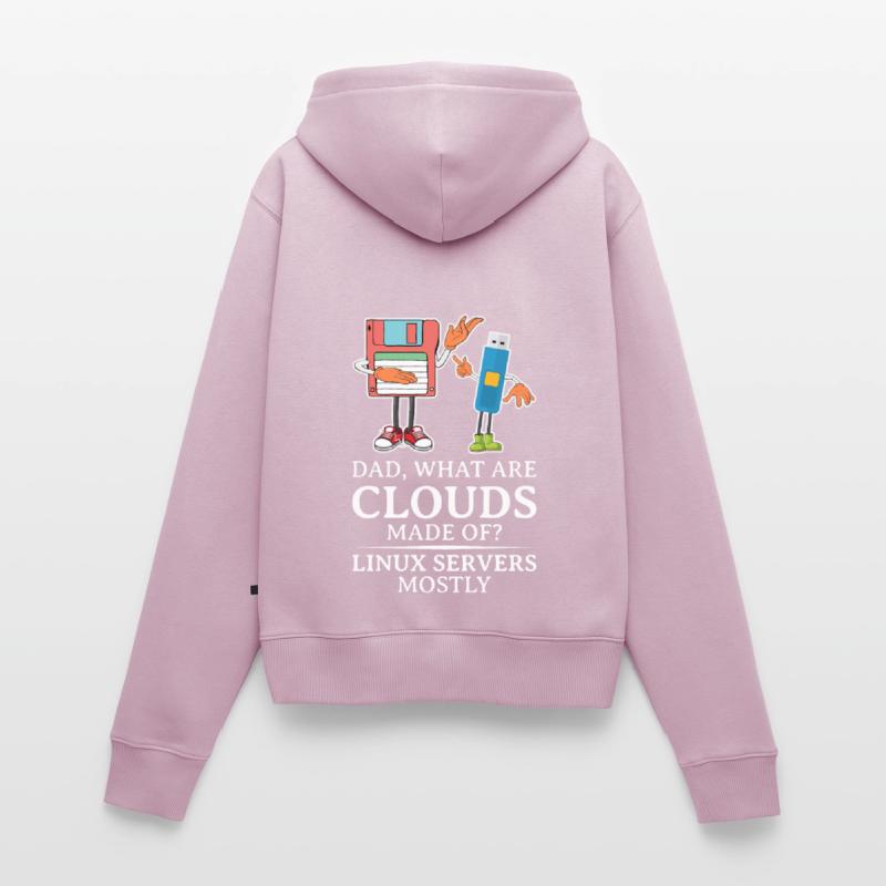 Cloud Computing Informatik Tech Frauen Premium Bio Zip Hoodie