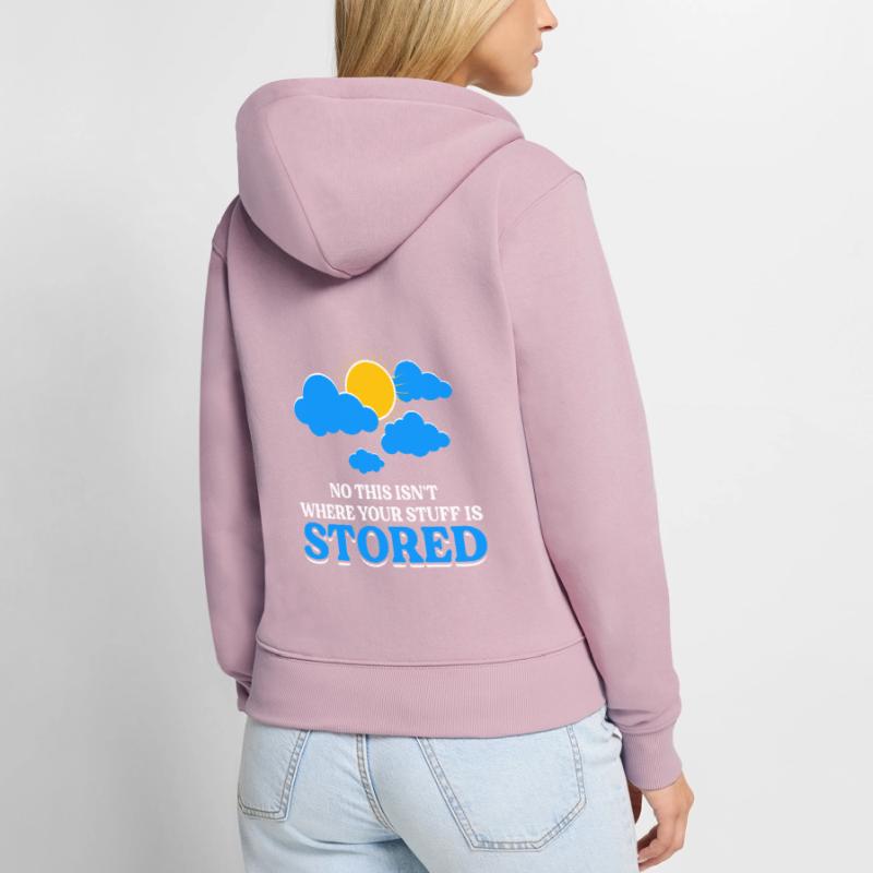 Cloud Computing Informatik Computer Programmierer Frauen Premium Bio Zip Hoodie