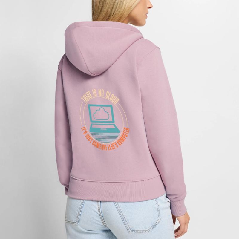 Cloud Computing Informatik Programmierung Frauen Premium Bio Zip Hoodie