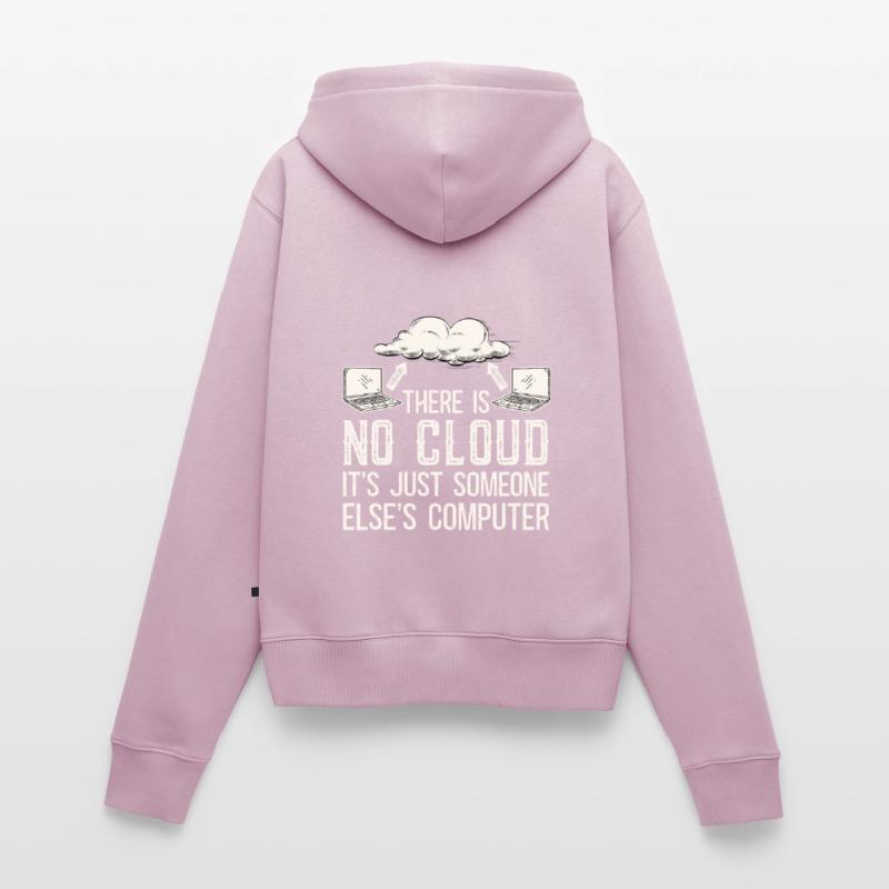 Cloud Computing Informatik Programmierung Dev Frauen Premium Bio Zip Hoodie