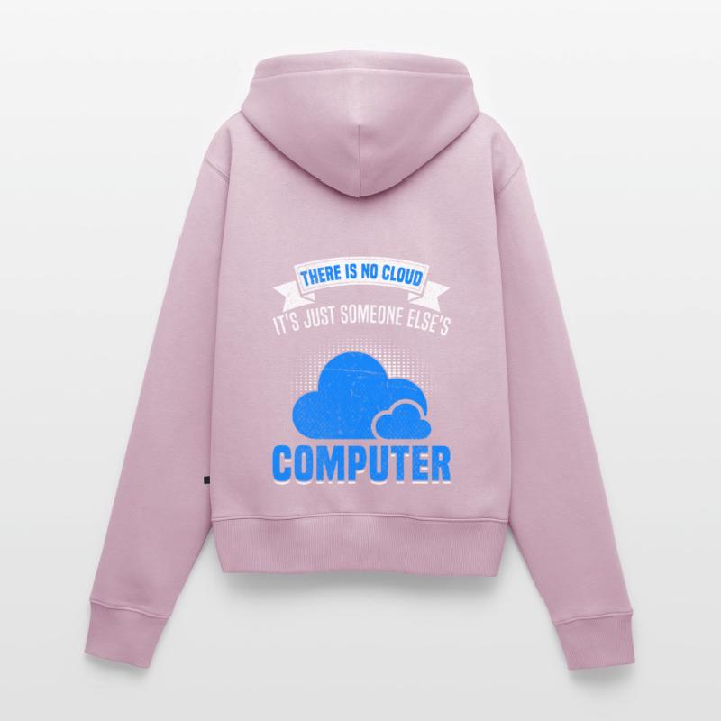 Cloud Computing Informatik Programmierung Dev Frauen Premium Bio Zip Hoodie