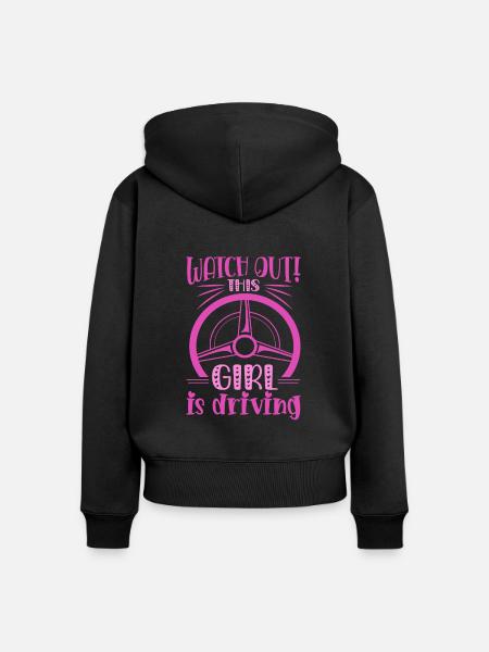 Füherscheinprüfung Führerschein Fahrprüfung - Frauen Premium Bio Zip Hoodie - Schwarz