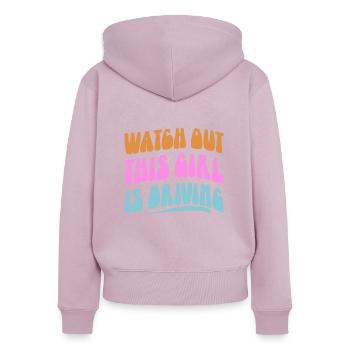 Driving licence test Driving test - Women's Premium Organic Zip Hoodie - dusky pink - Back - Julia (174cm)