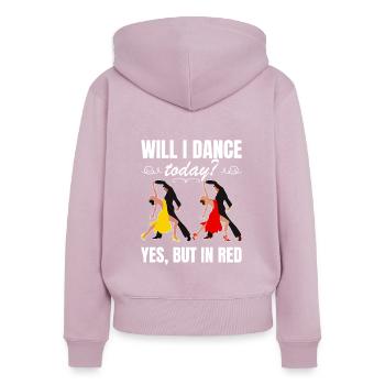 Tanzen Spruch Ballsaal Paartanz Tanz Tanzfläche - Frauen Premium Bio Zip Hoodie - Altrosa - Hinten - Julia (174cm)