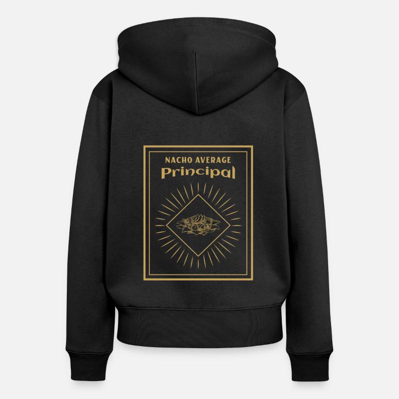 Cinco De Mayo Nacho Principal moyen - Sweat à capuche zippé Premium bio Femme - noir