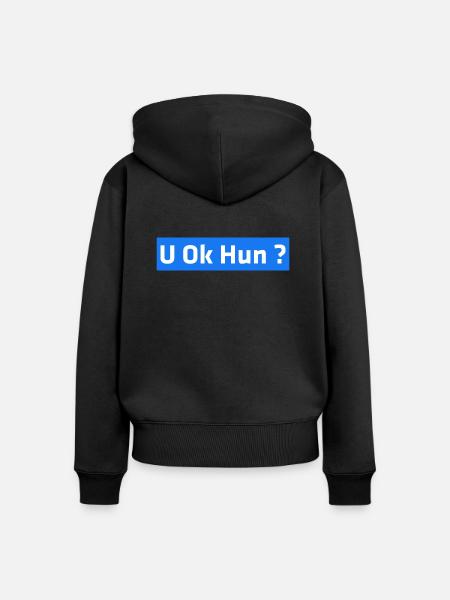 U Ok Hun? - Frauen Premium Bio Zip Hoodie - Schwarz