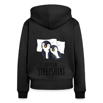Pingouin - Sweat à capuche zippé Premium bio Femme - noir - Dos - Julia (174cm)