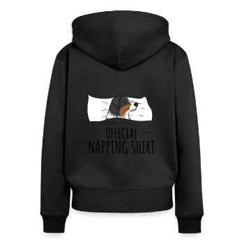 Australian Shepherd - Women's Premium Organic Zip Hoodie - black - Back - Julia (174cm)