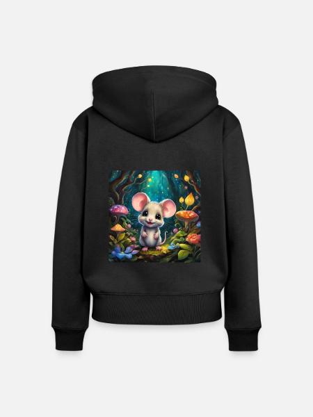 Eine niedliche - Frauen Premium Bio Zip Hoodie - Schwarz
