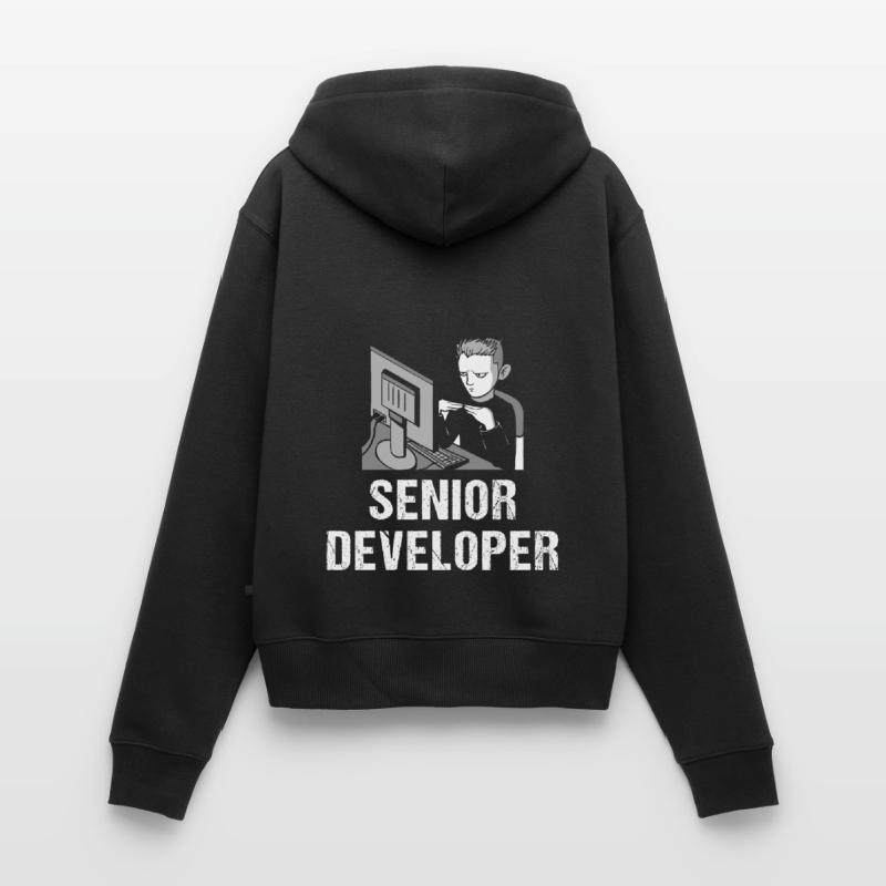 Programmierer Programmierung Informatik Computer Frauen Premium Bio Zip Hoodie