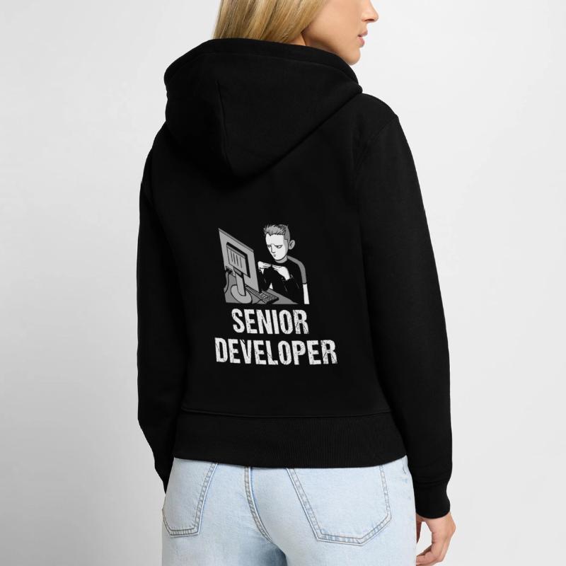 Programmierer Programmierung Informatik Computer Frauen Premium Bio Zip Hoodie