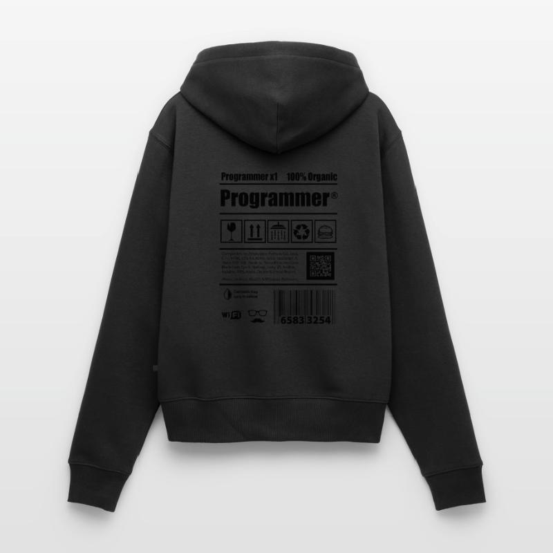 Coder programmer caffeine developer gift Women's Premium Organic Zip Hoodie