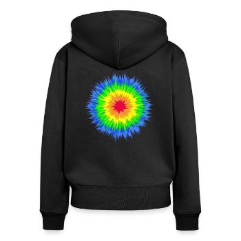 Tye Dye (StarOne Edition) - Sweat à capuche zippé Premium bio Femme - noir - Dos - Julia (174cm)