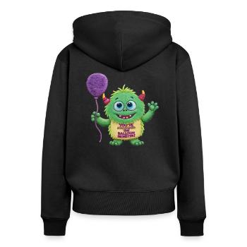 Balloon Monster - Women's Premium Organic Zip Hoodie - black - Back - Julia (174cm)