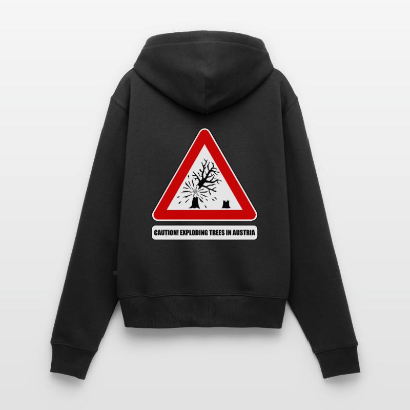 explodierende bäume,  exploding trees Austria Frauen Premium Bio Zip Hoodie