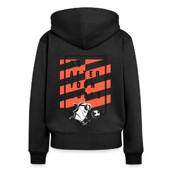 Minions Football Design Go After Your Goals - Women's Premium Organic Zip Hoodie - black - Back - Julia (174cm)