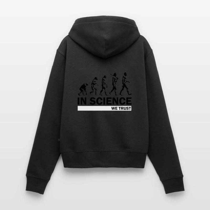 Wissenschaft Evolution Frauen Premium Bio Zip Hoodie