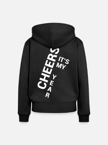 Cheers - Frauen Premium Bio Zip Hoodie - Schwarz