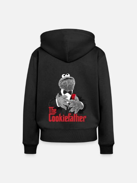 Sesamstraße Cookiefather - Frauen Premium Bio Zip Hoodie -