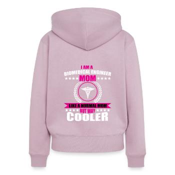 Ressourcen für Studenten der BBiomedizinischer Ing - Frauen Premium Bio Zip Hoodie - Altrosa - Hinten - Julia (174cm)