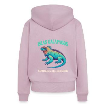 Ecuador Quito Guayaquil Ecuadorianische Kultur - Frauen Premium Bio Zip Hoodie - Altrosa - Hinten - Julia (174cm)