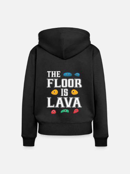 Klettern Geschenk Kletterwand - Frauen Premium Bio Zip Hoodie - Schwarz