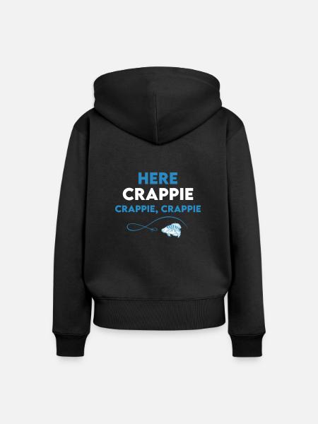 Crappie Angeln - Frauen Premium Bio Zip Hoodie - Schwarz
