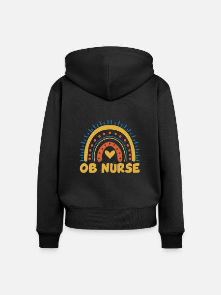 Retro Fährschiff Bekleidung Containerschiff - Frauen Premium Bio Zip Hoodie - Schwarz