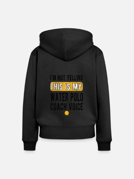 Waterpolo Coach Waterpolo Coach Waterpolo Team - Vrouwen Premium Bio ziphoodie - zwart