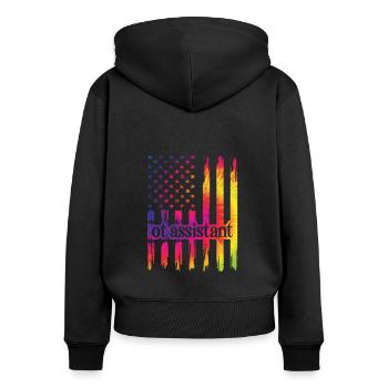 Occupational Therapy Assistant Occupational Therapy OTA - Women's Premium Organic Zip Hoodie - black - Back - Julia (174cm)
