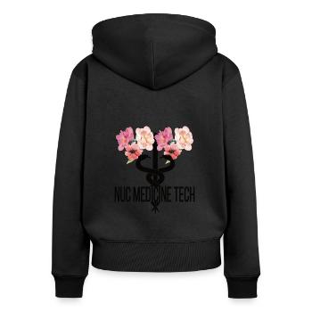 Medical Radiology Technologist Nuclear Medicine - Women's Premium Organic Zip Hoodie - black - Back - Julia (174cm)