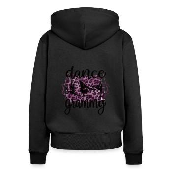 Proud Dance Grammy Grandma Par Dancer Dance Grammy - Sweat à capuche zippé Premium bio Femme - noir - Dos - Julia (174cm)