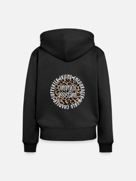 Chiropraktischer Assistent Chiropraktik-Assistent - Frauen Premium Bio Zip Hoodie - Schwarz