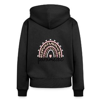 Notfallsanitäter Paramedic Rettungssanitäter - Frauen Premium Bio Zip Hoodie - Schwarz - Hinten - Julia (174cm)