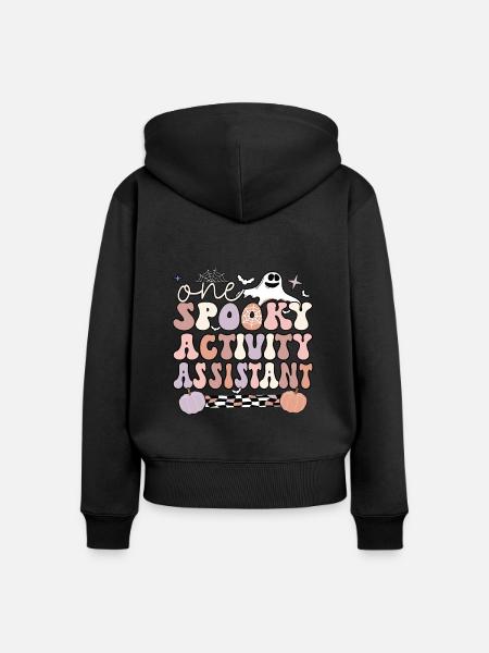 Activity Assistant Activity Professional Halloween - Frauen Premium Bio Zip Hoodie - Schwarz