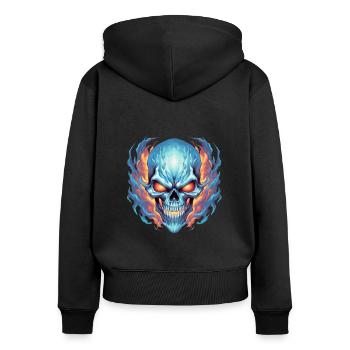 Monster Monster Demon Devil Vampire Guhl Zombie - Women's Premium Organic Zip Hoodie - black - Back - Julia (174cm)